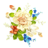 Max Ribbon Embroidery Kits DIY Flower Painting Kit Stamped Cross Stitch 04
