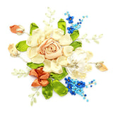 Max Ribbon Embroidery Kits DIY Flower Painting Kit Stamped Cross Stitch 04