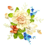 Max Ribbon Embroidery Kits DIY Flower Painting Kit Stamped Cross Stitch 04