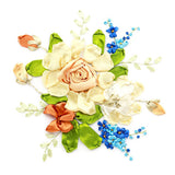 Max Ribbon Embroidery Kits DIY Flower Painting Kit Stamped Cross Stitch 04