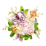 Max Ribbon Embroidery Kits DIY Flower Painting Kit Stamped Cross Stitch 05