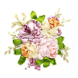 Max Ribbon Embroidery Kits DIY Flower Painting Kit Stamped Cross Stitch 05