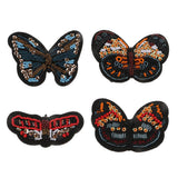 Max Embroidered Butterfly Sequin Beaded Patches Appliques DIY Craft Blue