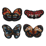 Max Embroidered Butterfly Sequin Beaded Patches Appliques DIY Craft Blue