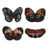 Max Embroidered Butterfly Sequin Beaded Patches Appliques DIY Craft Blue