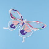 Max Organza Embroidery Butterfly Patches for Clothing Dress Jeans Jacket Pink