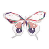 Max Organza Embroidery Butterfly Patches for Clothing Dress Jeans Jacket Pink