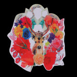 Max Animal Shape Embroidered Iron-On Patch for DIY Clothing Deer 28 x 24cm