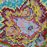 Max Handmade Ribbon Embroidery Cat Painting Kit Stamped Cross Stitch 30 x 21cm