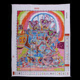 Max Handmade Ribbon Embroidery Bear Family Painting Kit Stamped Cross Stitch DIY