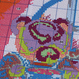 Max Handmade Ribbon Embroidery Bear Family Painting Kit Stamped Cross Stitch DIY