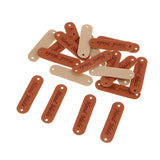 Max Maxb 20pcs Retro Synthetic PU Leather Tag DIY Handmade Sew Label Patches Brown