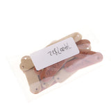 Max Maxb 20pcs Retro Synthetic PU Leather Tag DIY Handmade Sew Label Patches Brown