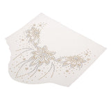 Max Neckline Trim Rhinestones Heat Transfer Iron on Motif Applique 2