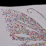 Max Rhinestone Iron On Transfer Hot Fix Motif Butterfly Decor Colorful style 1