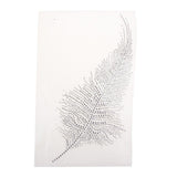 Max Glitter Rhinestone Iron On Transfer Hot Fix T-shirt Motif DIY Feather Decor