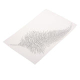 Max Glitter Rhinestone Iron On Transfer Hot Fix T-shirt Motif DIY Feather Decor