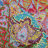 Max Maxb Handmade Ribbon Embroidery Cat Painting Kit Stamped Cross Stitch 39 x 27cm