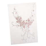 Max Iron on Rhinestone Floral Pattern Decorative Applique Patch For Clothes
