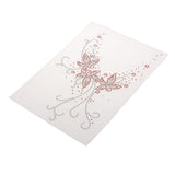 Max Iron on Rhinestone Floral Pattern Decorative Applique Patch For Clothes