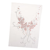 Max Iron on Rhinestone Floral Pattern Decorative Applique Patch For Clothes