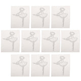 Max Crystal Rhinestones Iron on Patches Hot Fix Transfer Applique Ballet Girl