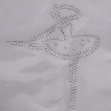 Max Crystal Rhinestones Iron on Patches Hot Fix Transfer Applique Ballet Girl