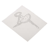 Max Crystal Rhinestones Iron on Patches Hot Fix Transfer Applique Ballet Girl