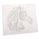 Max Rhinestone Iron On Heat Transfer Hot Fix T-shirt Motif Horse Head Applique