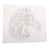 Max Rhinestone Iron On Heat Transfer Hot Fix T-shirt Motif Horse Head Applique