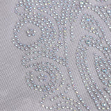 Max Rhinestone Iron On Heat Transfer Hot Fix T-shirt Motif Horse Head Applique