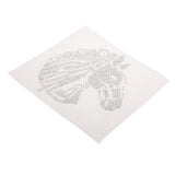 Max Rhinestone Iron On Heat Transfer Hot Fix T-shirt Motif Horse Head Applique