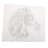 Max Rhinestone Iron On Heat Transfer Hot Fix T-shirt Motif Horse Head Applique