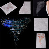 Max Glitter Rhinestone Iron On Transfer Hot Fix T-shirt Motif DIY Bowknot Decor