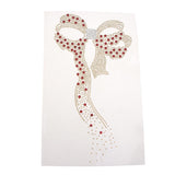 Max Glitter Rhinestone Iron On Transfer Hot Fix T-shirt Motif DIY Bowknot Decor