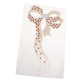 Max Glitter Rhinestone Iron On Transfer Hot Fix T-shirt Motif DIY Bowknot Decor