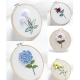 Max Beautiful 3D Flower Stumpwork Embroidery Kit for Beginners Hydrangeas