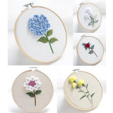 Max Beautiful 3D Flower Stumpwork Embroidery Kit for Beginners Hydrangeas