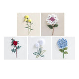 Max Beautiful 3D Flower Stumpwork Embroidery Kit for Beginners Hydrangeas