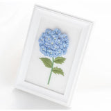 Max Beautiful 3D Flower Stumpwork Embroidery Kit for Beginners Hydrangeas