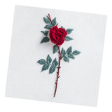 Max Beautiful 3D Flower Stumpwork Embroidery Kit for Beginners Rose