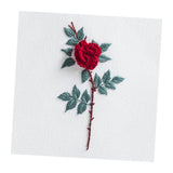Max Beautiful 3D Flower Stumpwork Embroidery Kit for Beginners Rose