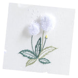Max Beautiful 3D Flower Stumpwork Embroidery Kit for Beginners Dandelion