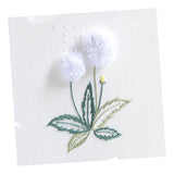 Max Beautiful 3D Flower Stumpwork Embroidery Kit for Beginners Dandelion