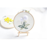 Max Beautiful 3D Flower Stumpwork Embroidery Kit for Beginners Dandelion