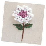 Max Beautiful 3D Flower Stumpwork Embroidery Kit for Beginners Chrysanthemum