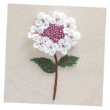 Max Beautiful 3D Flower Stumpwork Embroidery Kit for Beginners Chrysanthemum