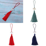 Max Handmade Silk Bookmark Tassel Trim Craft Pendant DIY Jewelry Making Red