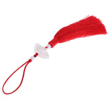 Max Handmade Silk Bookmark Tassel Trim Craft Pendant DIY Jewelry Making Red