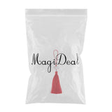 Max Handmade Silk Bookmark Tassel Trim Craft Pendant DIY Jewelry Making Red